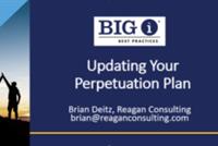 Updating Your Perpetuation Plan